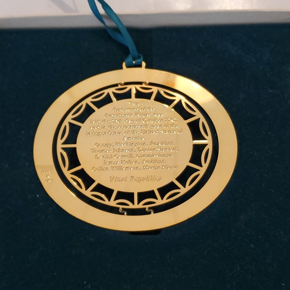 VTG 1992 White House Historic Assoc. Ornament - Picture 3 of 3